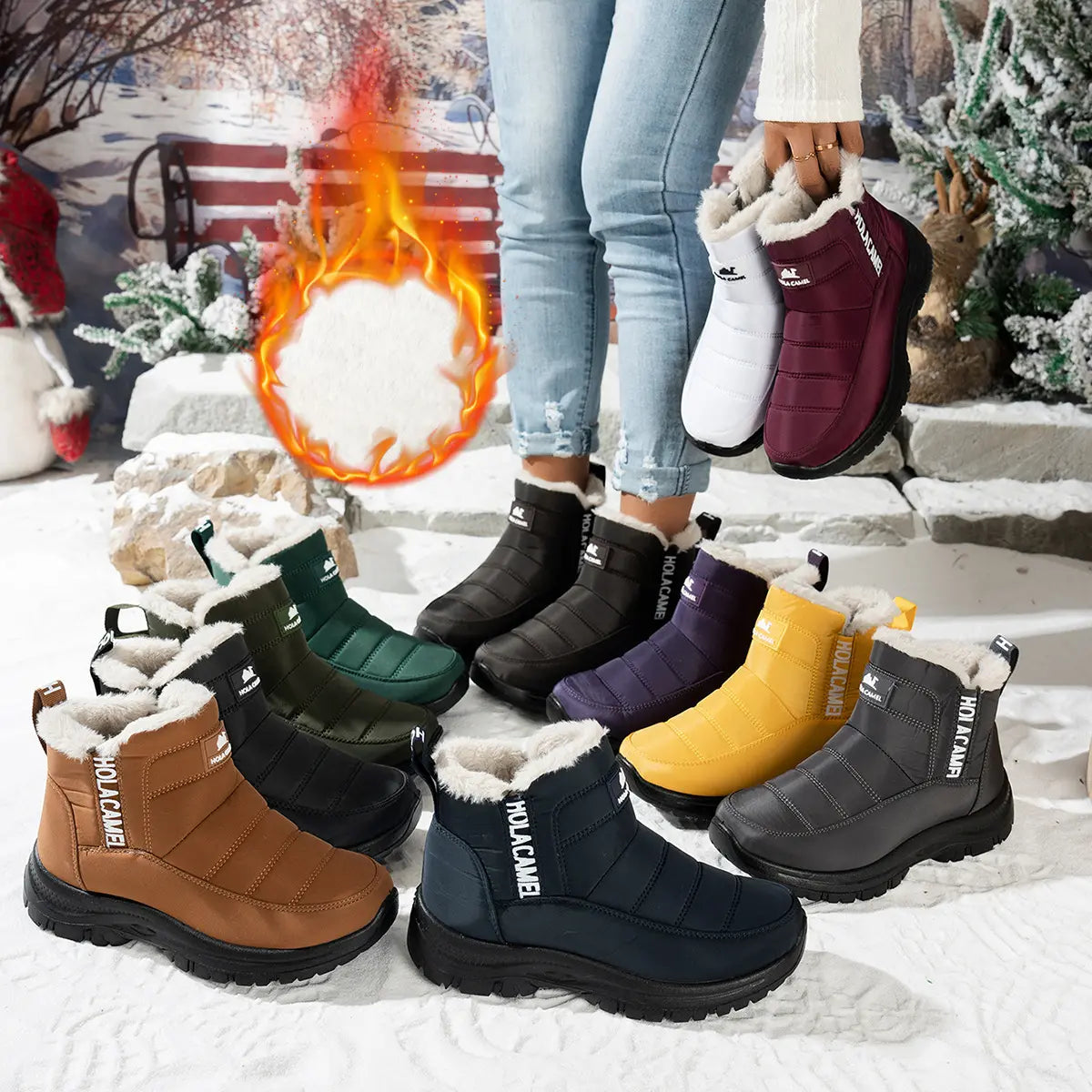 😍30% zniżki!🔥【36-43】Wodoodporne i ciepłe aksamitne buty śnieżne