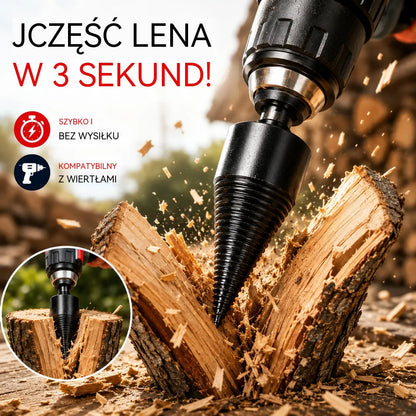 【Wiertło do rozbijania drewna o średnicy 50 mm + 3 rodzaje adapterów o różnych wymiarach】Elektryczne wiertło do rozbijania drewna z wzmocnionego stali, mocne i oszczędzające siłę