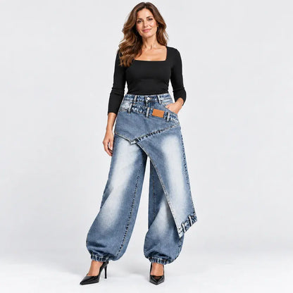 👖【XS-3XL】Stylowe i wygodne jeansy z szerokimi nogawkami