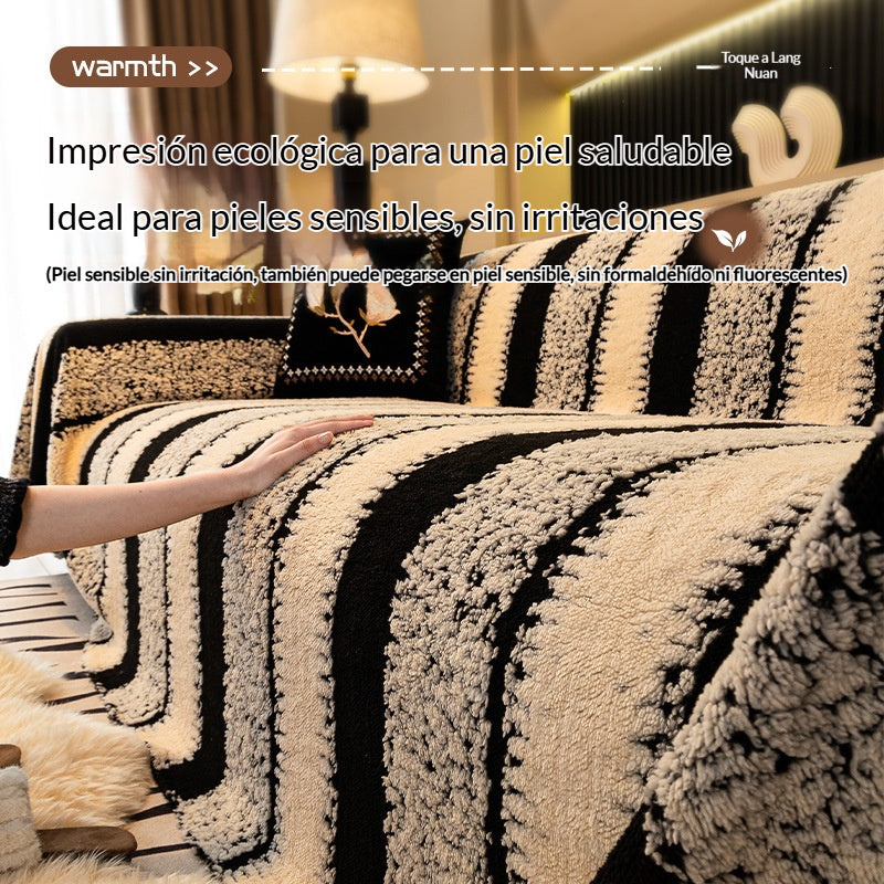🛋️Oferta especial de Navidad para madrugadores:🎉 funda de sofá suave y antideslizante de felpa🍂【180*150cm】