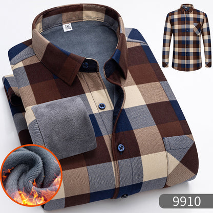 🔥👔Platba na dobierku | Teplá pánska blúza s dlhým rukávom na jesenné a zimné obdobie (L–5XL)