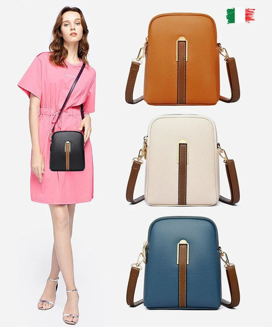 💐👜Bolsa de mensajero de cuero de PU cruzada de moda para mujer