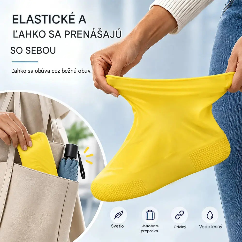 Kúp jeden a druhý dostaneš zadarmo! Nenechajte si zmoknúť tenisky! Odolné a vodeodolné návleky na topánky: protišmykové a kompaktné, ideálne na nosenie 🌧️