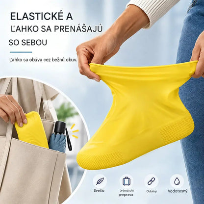 Kúp jeden a druhý dostaneš zadarmo! Nenechajte si zmoknúť tenisky! Odolné a vodeodolné návleky na topánky: protišmykové a kompaktné, ideálne na nosenie 🌧️