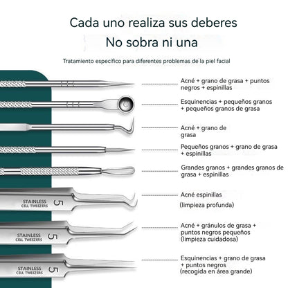 💓 Nuevo modelo 2026: 💥 Juego de pinzas para puntos negros de grado médico