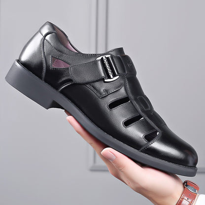 🔥💥【50% zniżki✨】【Rozmiary 39-44】Nowe letnie stylowe męskie sandały z prawdziwej skóry, odpowiednie do codziennego noszenia