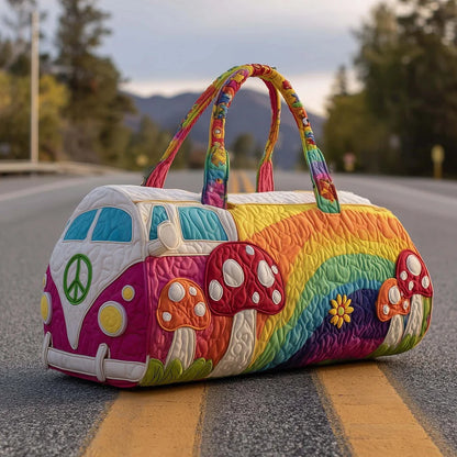Bolsa de viaje acolchada Hippie Van【(18x9x9) pulgadas】