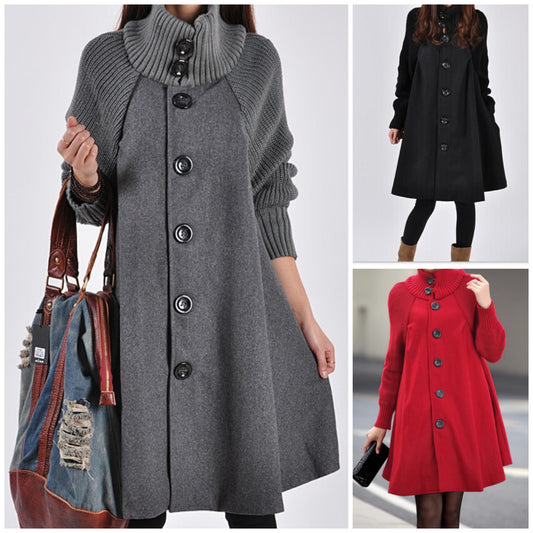 ✨👗[50% отстъпка🔥🔥]【M-5XL】Ново ежедневно вълнено палто със средна дължина