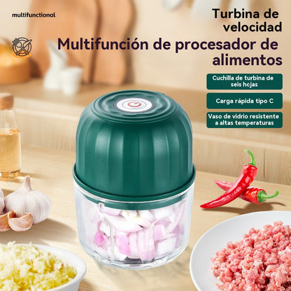 💥ÚLTIMO DÍA DE OFERTAS 50 % DE DESCUENTO⏰¡MÁS DE 50 000 UNIDADES VENDIDAS!🧄 Picadora eléctrica de ajo, mini picadora portátil de verduras