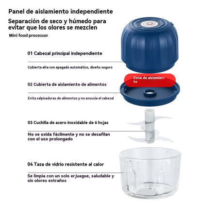 💥ÚLTIMO DÍA DE OFERTAS 50 % DE DESCUENTO⏰¡MÁS DE 50 000 UNIDADES VENDIDAS!🧄 Picadora eléctrica de ajo, mini picadora portátil de verduras