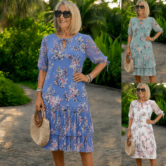 Płatność przy odbiorze👗❤️【S-5XL】eleganckie i modne sukienki szyfonowe