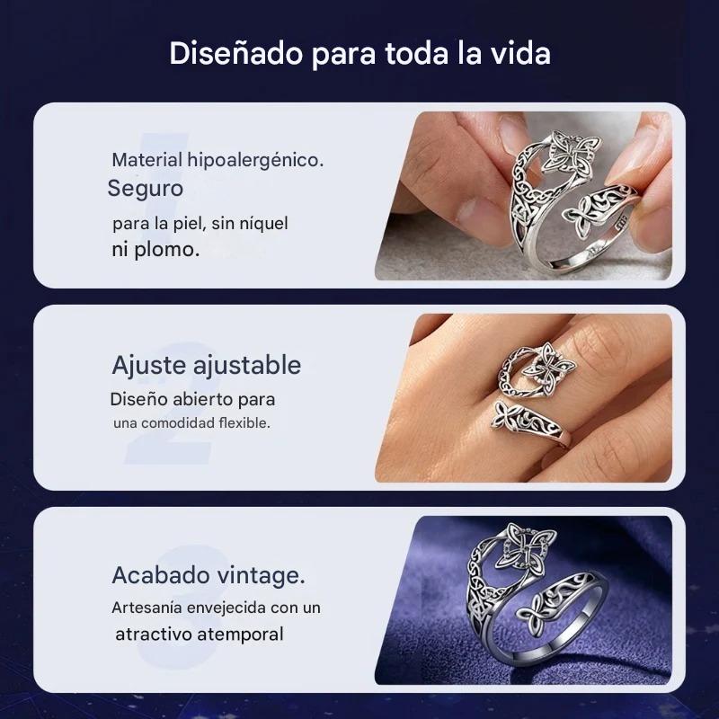 Anillo de nudo celta en plata de ley S925