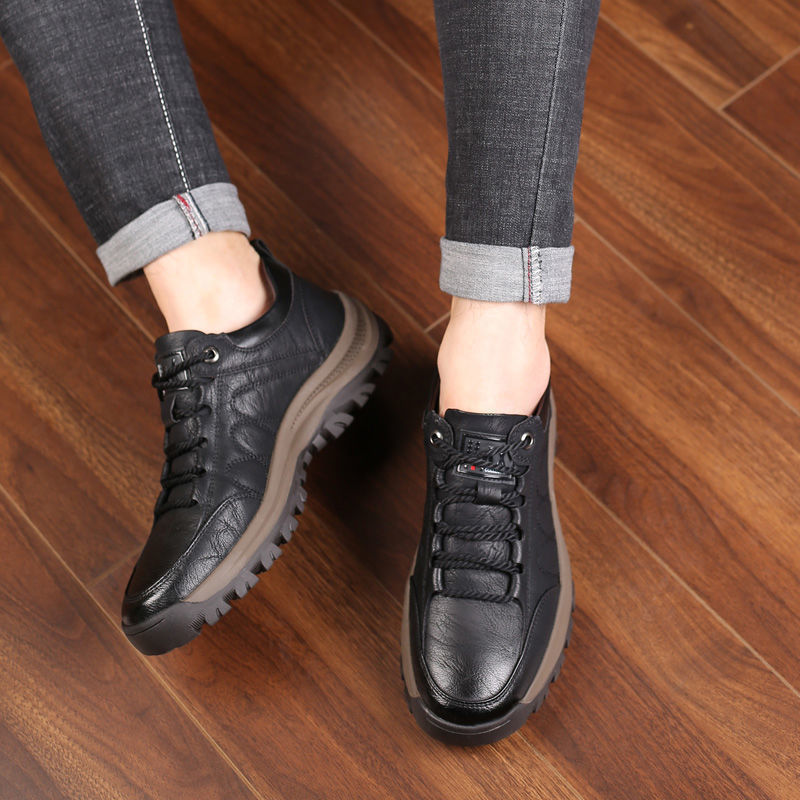 【Rozmiary 39-44】Nowe modne męskie skórzane buty biznesowe na co dzień