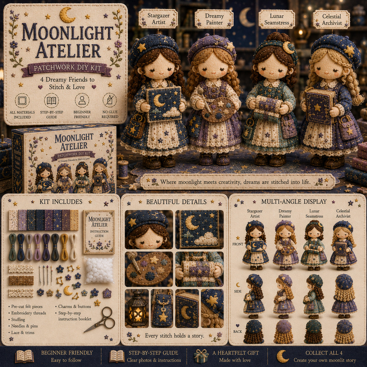 Ostatni dzień: Skorzystaj z 49% zniżki! 🧵 Miniaturowy zestaw patchworkowy z serii Miniature World.