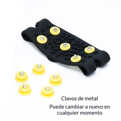 👴🚶🏔️❄️【Compra 1 y llévate 1 gratis】Crampones antideslizantes invisibles de 5 dientes, crampones para exteriores, ideales para senderismo en nieve, montañismo, escalada y superficies de hielo, imprescindibles para personas mayores.