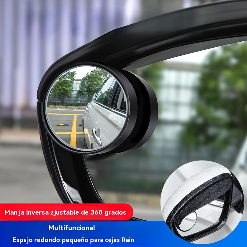 😍🚗【Compre 1 juego y obtenga 1 juego gratis】👍Espejo retrovisor de marcha atrás para automóvil Espejo redondo pequeño ajustable en 360 grados
