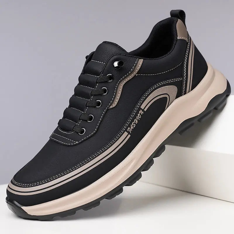 【Tallas 39-45】Zapatillas de piel impermeables y resistentes a las manchas con suelas suaves y cómodas