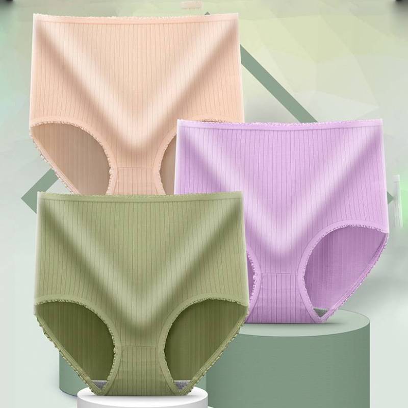 💖【🔥Αγοράστε 4 και κερδίστε 4 δωρεάν】Γυναικεία plus size, αδιάβροχα, αντιβακτηριδιακά, ψηλοκάβαλα, ψηλοκάβαλα, εσώρουχα πλήρους μεγέθους