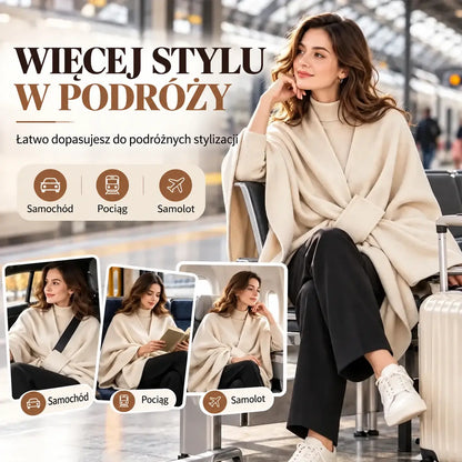 Nowy wielofunkcyjny szal z domieszką wełny na jesień i zimę