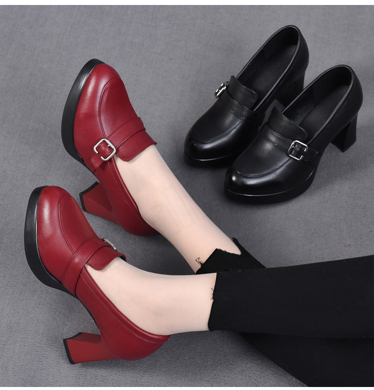 👠【35-40】modne ženske cipele s visokom petom na debelu petu