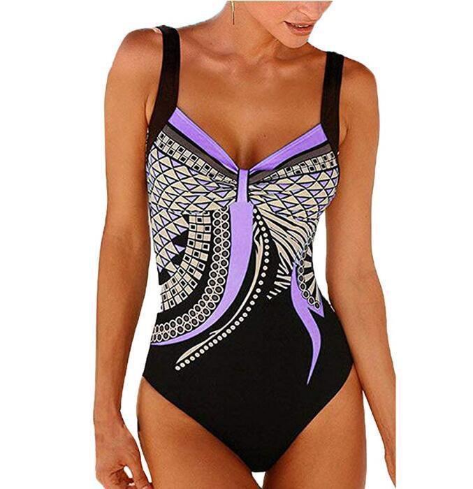 50% OFF🩱🏊‍♀️2026 Нов ретро принт – нов цял бански костюм с ретро десен