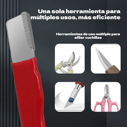 💥50% de descuento💥【Paquete de 10 unidades】✨ Afilador Portátil de Cuchillos y Tijeras – Recupera el Filo en Segundos 💥