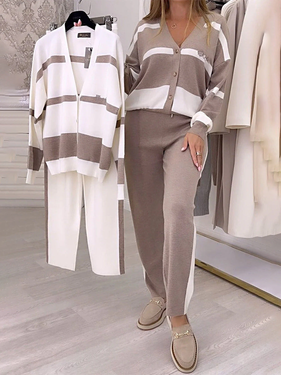 🔥🐏🍂Novi jesensko-zimski set, visokokvalitetan i moderan pleteni set džempera, udoban i svestran za svakodnevno nošenje.