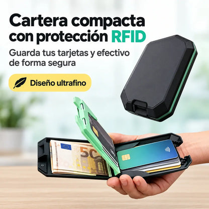 🔥Cartera inteligente antirrobo RFID: diseño elegante, ligero y seguro para tus tarjetas y efectivo