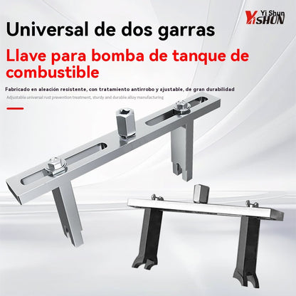 【🔥Venta caliente】Herramienta especial de desmontaje y montaje: Llave de doble garra para tapa de tanque de combustible