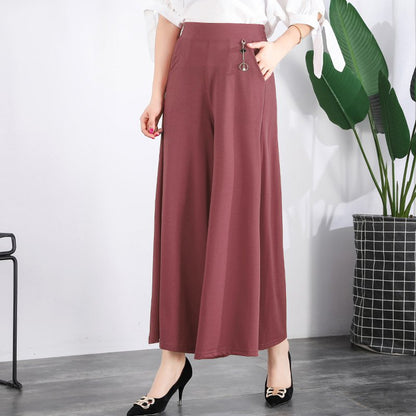 👖❤️【M-5XL】 Нови дамски летни широки панталони от леденa коприна за 2026 г.
