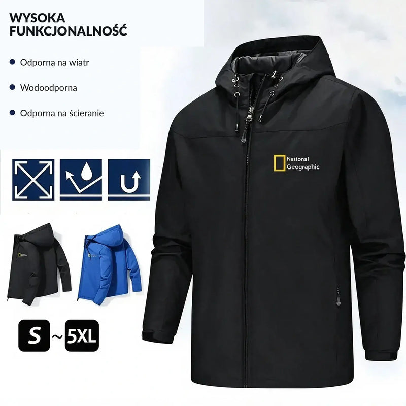 Wysokiej jakości kurtka unisex dla kobiet i mężczyzn – wygodna, wiatroodporna, odporna na zarysowania, wodę i plamy z oleju.
