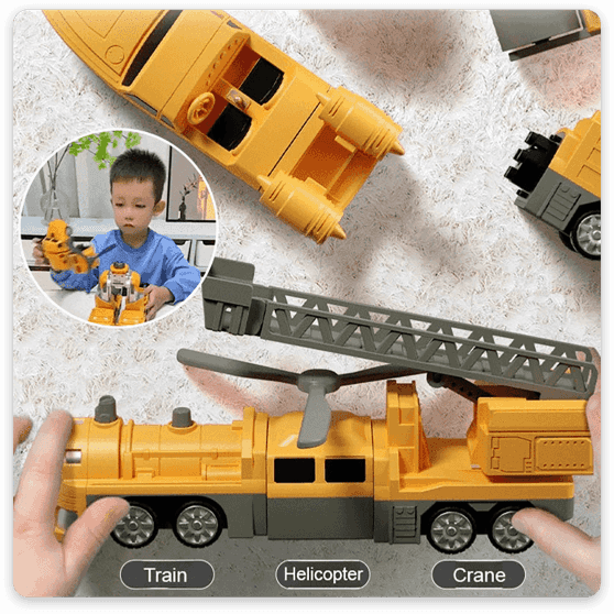 【50% zniżki】【16/26/35 elementów】Zabawki edukacyjne z magnetycznymi klockami Transformers