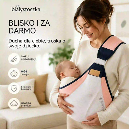 【50% OFF】Lekkie, ergonomiczne nosidełko dla dziecka | Idealne na spacery i podróże ✈️
