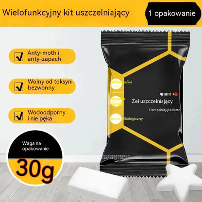 【10 sztuk za 99 zł】🔧 Biała wodoodporna szpachlówka uszczelniająca – naprawia otwory, ściany i rury klimatyzatorów 💧🏠