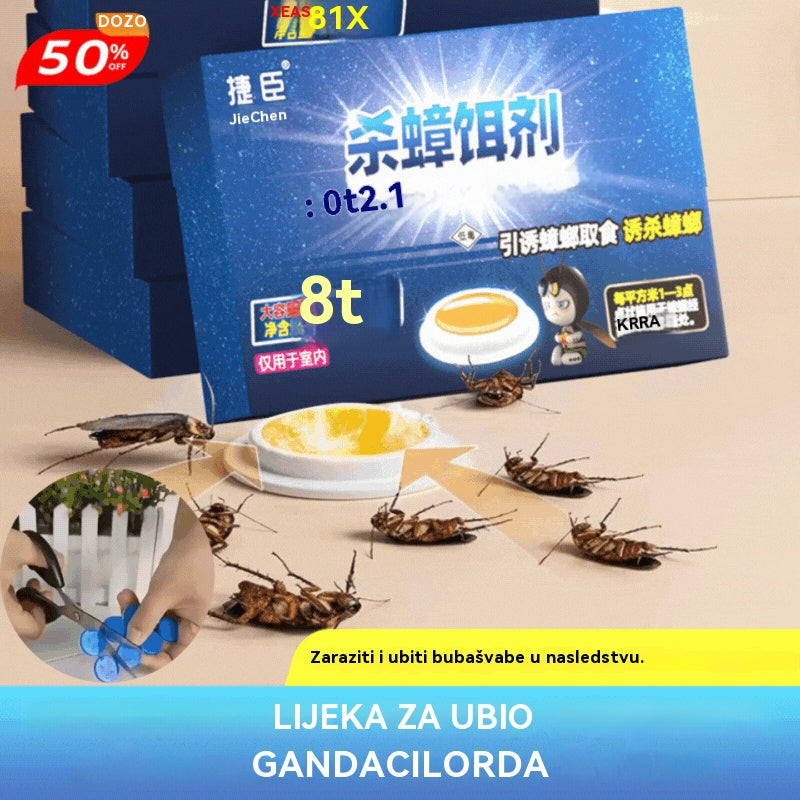 🛡️🏠【160 komada】💥Mast za ubijanje žohara uvezena iz Njemačke, mamac za kućanstvo, netoksičan, za majke i bebe