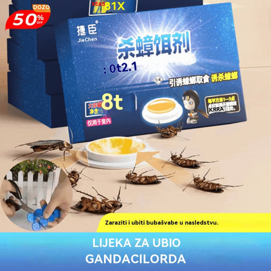 🛡️🏠【160 kusov】💥Masti na hubenie švábov, dovezené z Nemecka, domáca návnada, netoxické, pre matky a deti