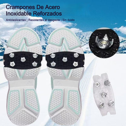 👴🚶🏔️❄️【50% de descuento】Crampones antideslizantes invisibles de 5 dientes para exteriores. Ideales para senderismo en nieve, montañismo y superficies de hielo. Imprescindibles para personas mayores este invierno.