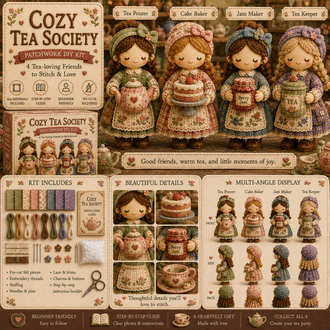 Ostatni dzień: Skorzystaj z 49% zniżki! 🧵 Miniaturowy zestaw patchworkowy z serii Miniature World.