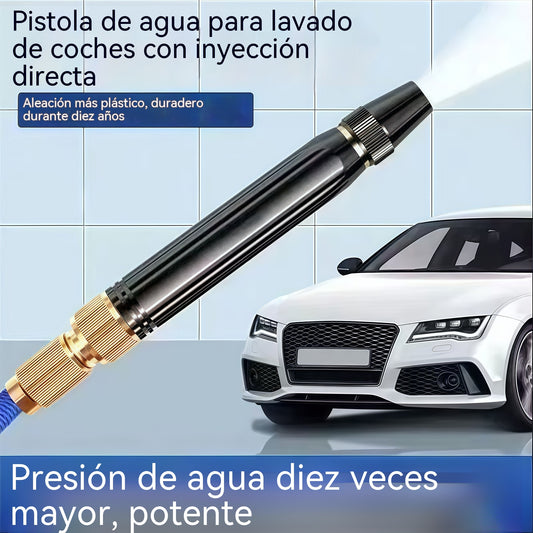 🚿 🔥¡Último día de la oferta especial! 🔥💧 Pistola de agua a alta presión: para lavar coches, jardinería, 10 veces más presión, múltiples funciones ⚡