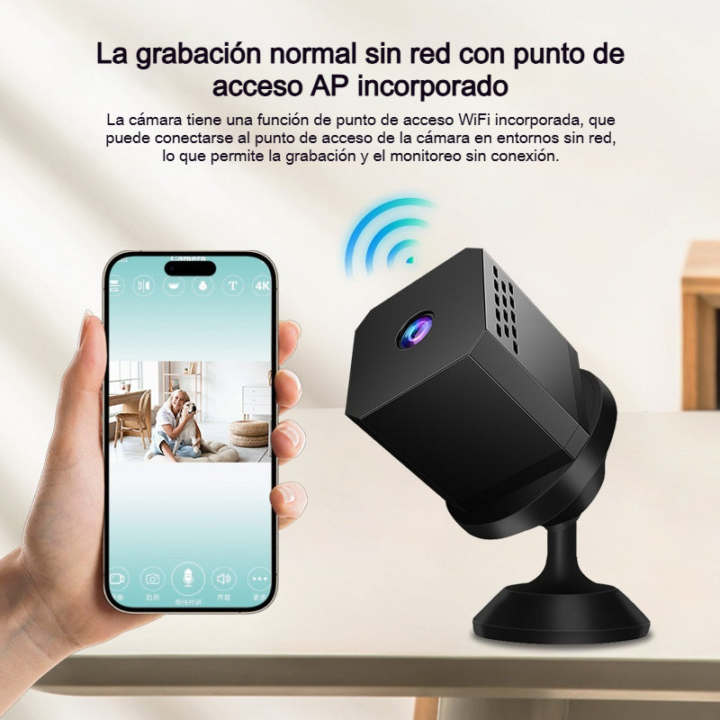 🏠📹🕵️ ¡Nuevo para 2026! 🔥 Mini cámara cuadrada inteligente HD: vigilancia inalámbrica WiFi remota para el hogar