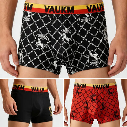 🚹✅🔥Prozračno donje rublje od ledene svile za muškarce, udobno bešavno donje rublje, plus veličine, moderan print