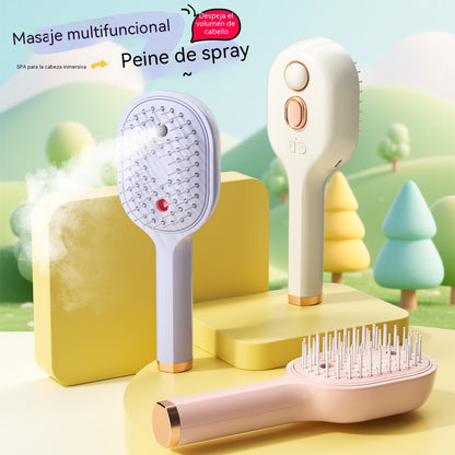 💖💨Un peine con función de pulverización de un solo botón para evitar eficazmente que el cabello se enrede.