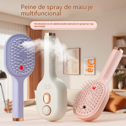 💖💨Un peine con función de pulverización de un solo botón para evitar eficazmente que el cabello se enrede.