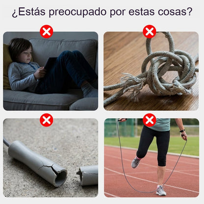 🏃【Compra 2, llévate 2 gratis】🌈 Cuerda para saltar con luz LED para niños