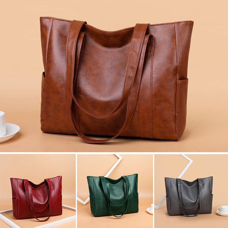 ✨👜【50% popust】【Velika kapaciteta】Ženska torba za čez ramo iz mehkega usnja, novost 2025.