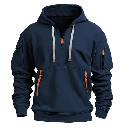 🧥🔥😎【S-5XL】Sudadera deportiva para hombre con cremallera y muchos bolsillos”