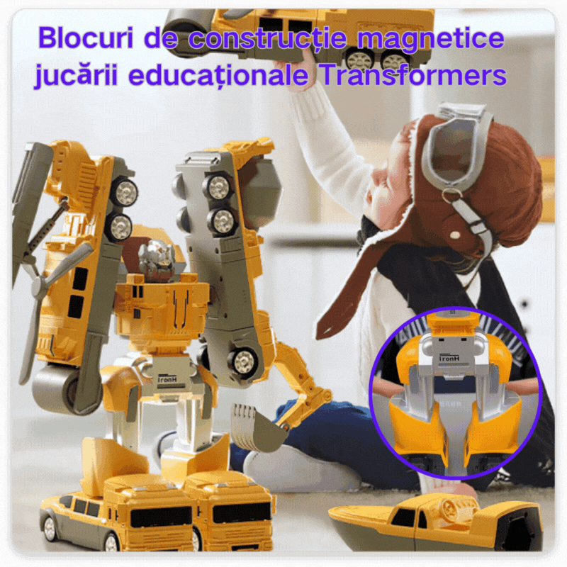【50% zniżki】【16/26/35 elementów】Zabawki edukacyjne z magnetycznymi klockami Transformers