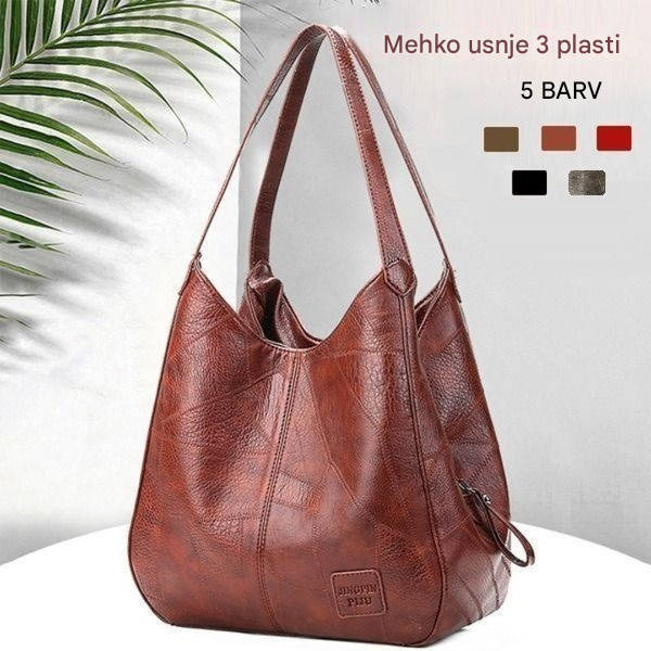 💖👜💖Nova mekana kožna torba za rame velikog kapaciteta - svestrana modna ženska torbica