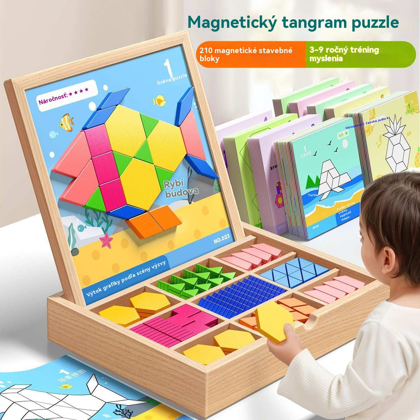✨【Kúp 1, získaj 1 zadarmo】Geometrické magnetické stavebné bloky Tangram