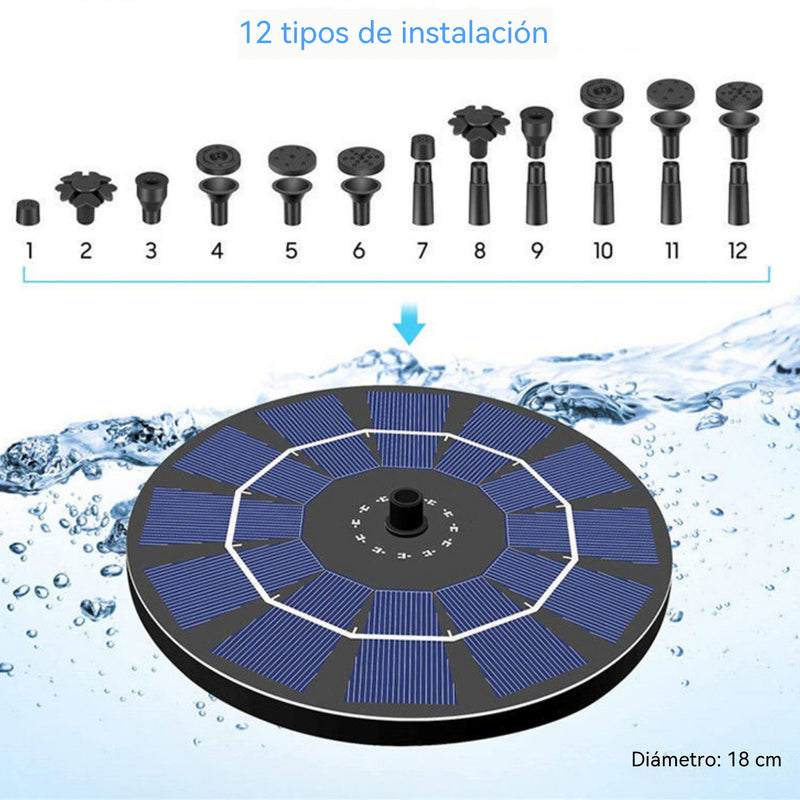🔥 ¡Oferta por tiempo limitado! 💥 Fuente de agua alimentada por energía solar